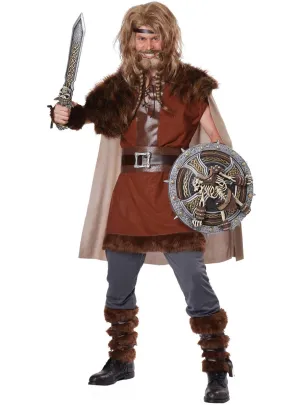 Mighty Viking Mens Medieval Fancy Dress Costume