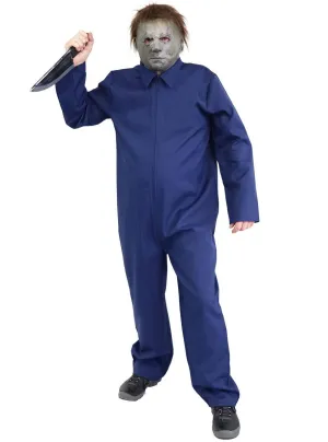 Mike Myers Mens Blue Halloween Costume
