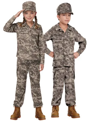 Military Army Soldier Boys Fancy Dress Costume