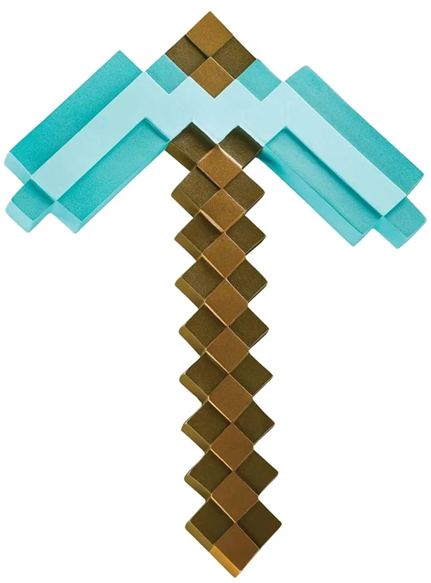 Minecraft Pixel Pickaxe Costume Weapon