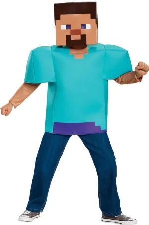 Minecraft Steve Classic Boys Book Week Costume