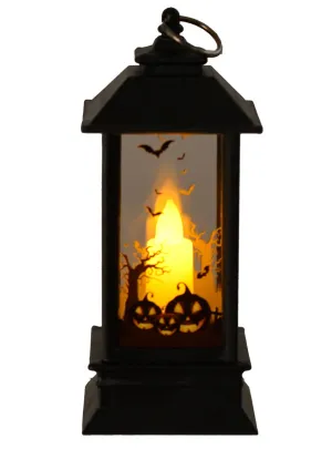 Mini 12cm Light Up Evil Pumpkin Lantern Halloween Prop