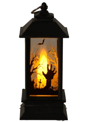 Mini 12cm Light Up Zombie Graveyard Lantern Halloween Prop