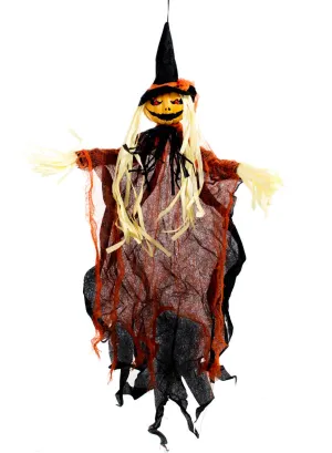 Mini 70cm Pumpkin Scarecrow Hanging Halloween Decoration
