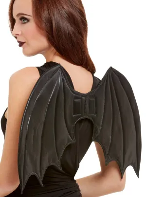 Mini Black Bat Wings Halloween Costume Accessory