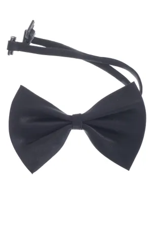 Mini Black Satin Bow Costume Bow Tie Accessory