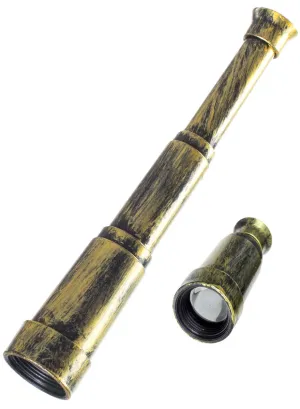 Mini Brass Look Pirate Telescope Costume Accessory
