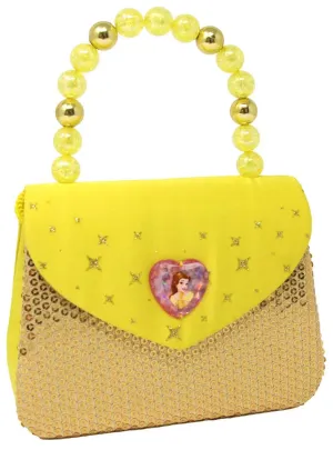 Mini Gold Sequin Princess Belle Girls Costume Handbag