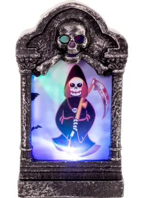 Mini Light Up Reaper Tombstone Tabletop Decoration