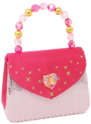 Mini Sleeping Beauty Girls Pink Sequin Costume Handbag