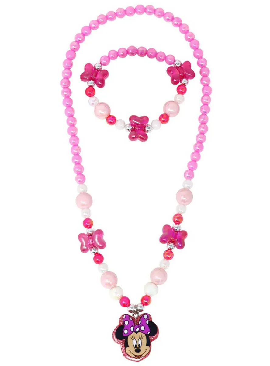 Minnie Mouse Girls Disney Costume Jewellery Set