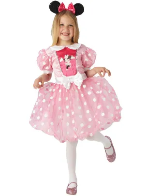 Minnie Mouse Girls Glitzy Pink Disney Costume
