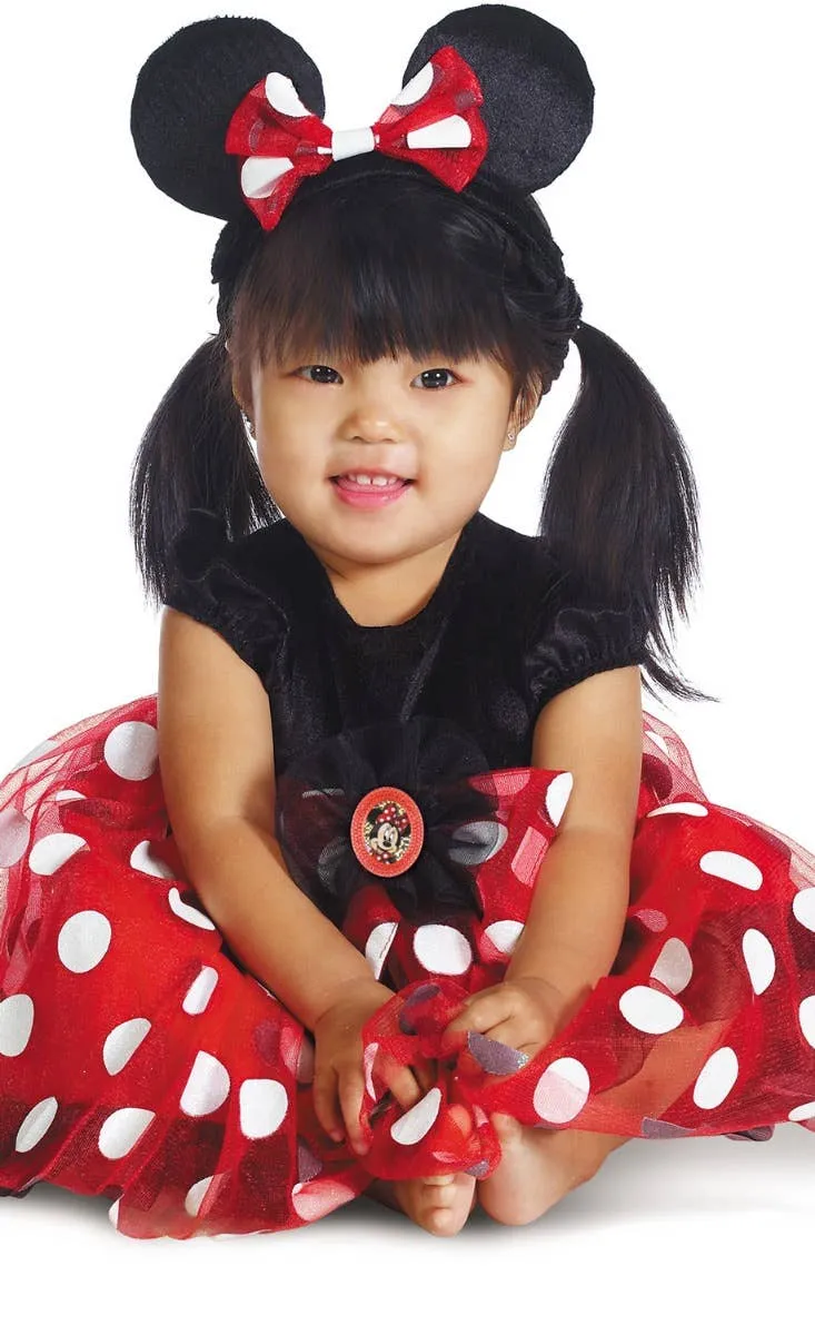 Minnie Mouse Infant Girls Disney Baby Fancy Dress Costume