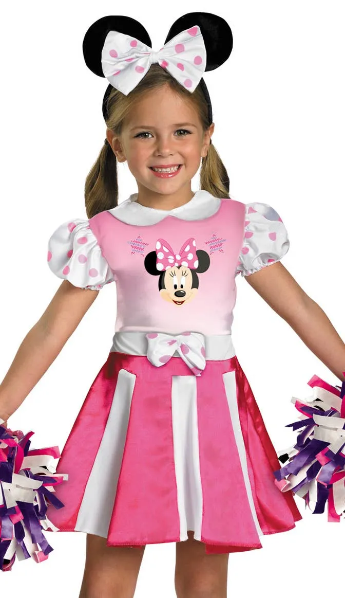 Minnie Mouse Toddler Girls Pink Cheerleader Costume