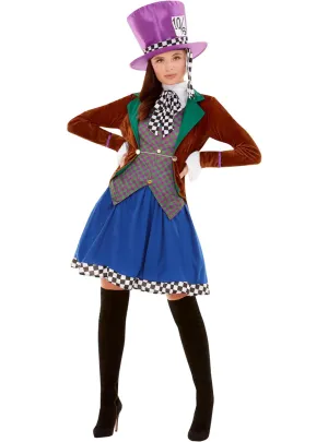 Miss Mad Hatter Womens Alice In Wonderland Costume