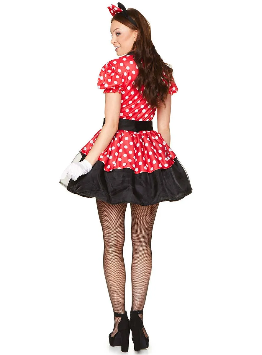 Miss Mouse Womens Polka Dot Costume