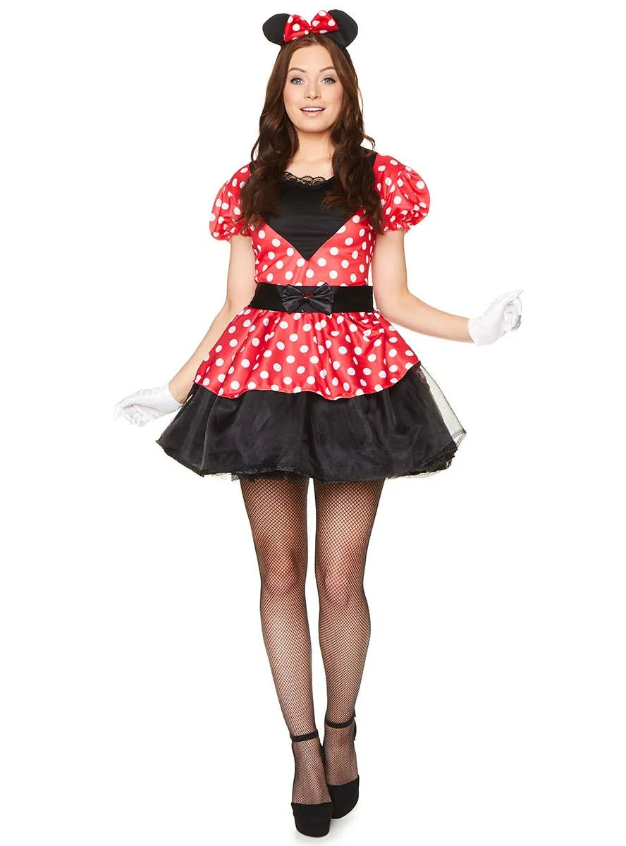 Miss Mouse Womens Polka Dot Costume