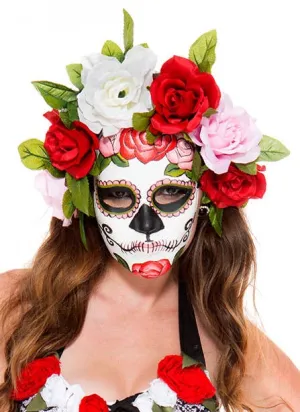 Miss Muerta Mexican Sugar Skull Masquerade Mask