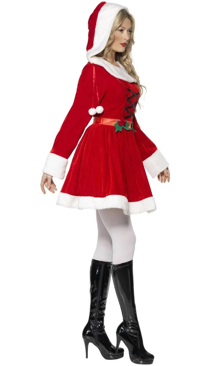 Miss Santa Womens Christmas Fancy Dress Costume