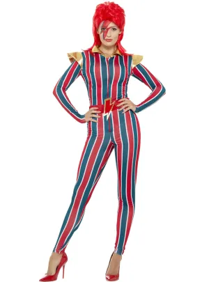Miss Space Superstar Womens 70s David Bowie Costume
