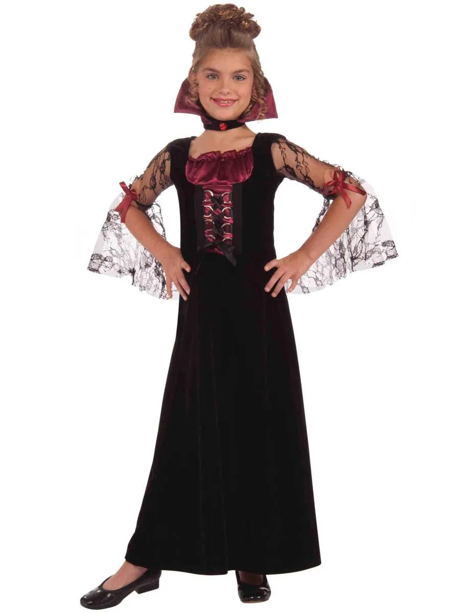 Miss Vampiress Girls Halloween Costume