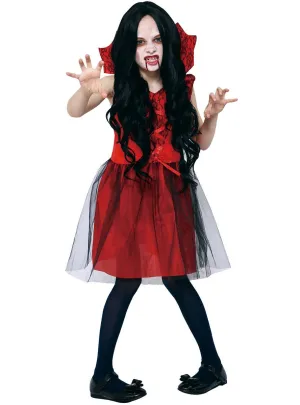 Miss Vampiress Girls Simple Halloween Costume