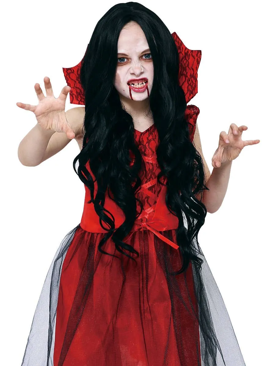Miss Vampiress Girls Simple Halloween Costume