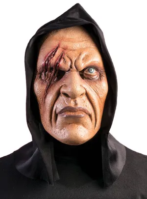 Missing Eye Latex Halloween Costume Mask with Hood