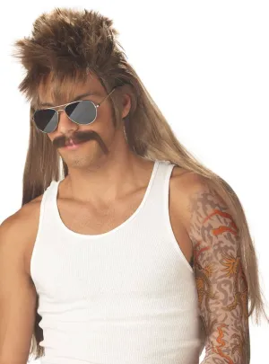 Mississippi Mud Flap Light Brown Wig and Moustache