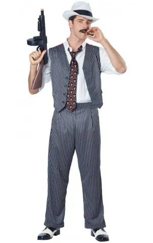 Mobster Mens Roaring 20s Gangster Dress Up Costume