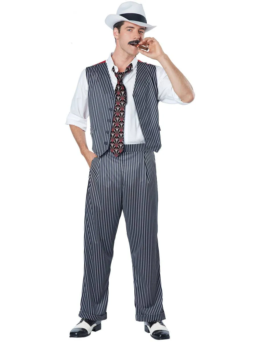 Mobster Mens Roaring 20s Gangster Dress Up Costume