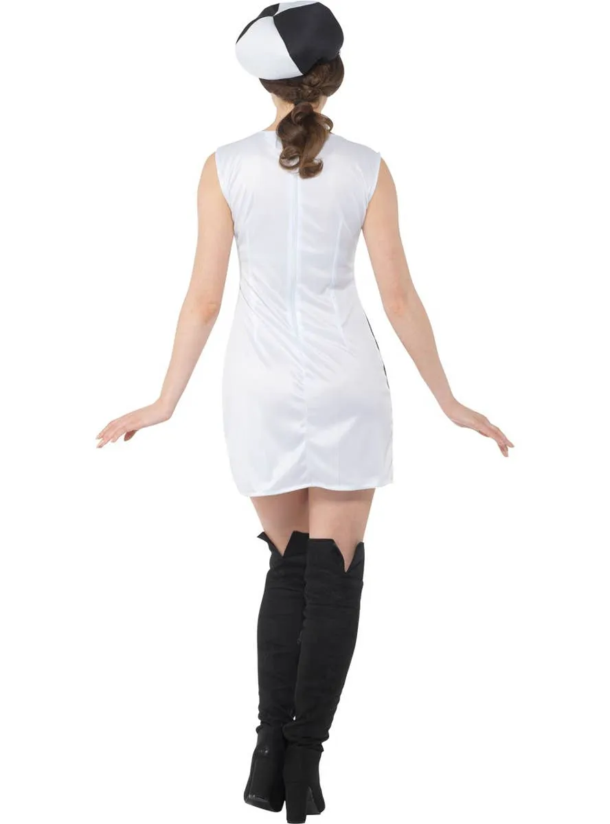Monochrome Womens 60s Mod Dress Up Costume
