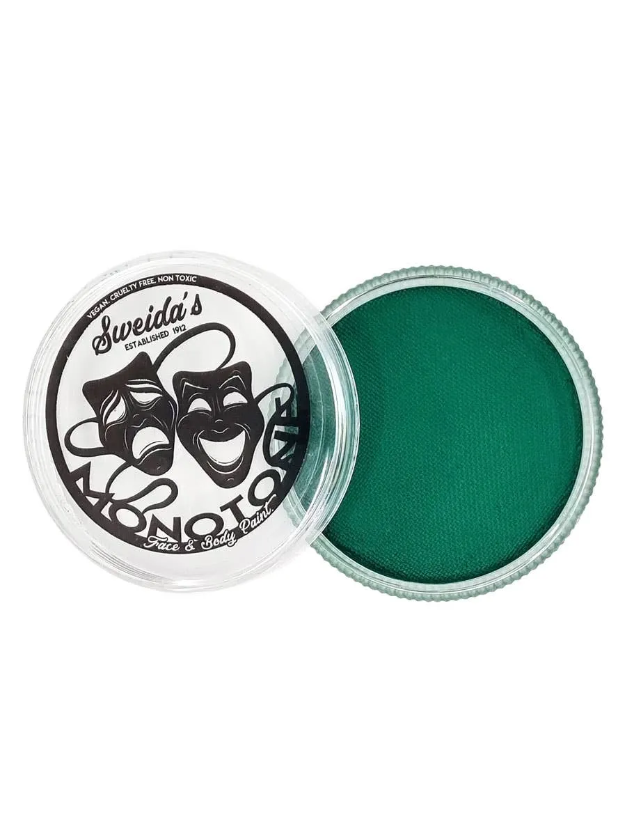 Monotone Forest Green Greasepaint Face and Body Paint Makeup