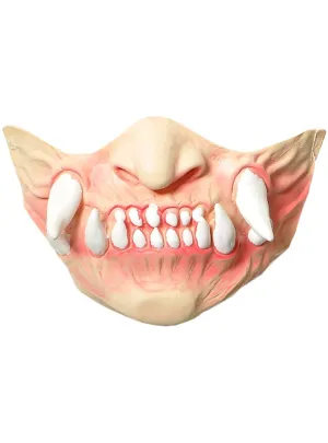 Monster Teeth Half Face Latex Costume Mask