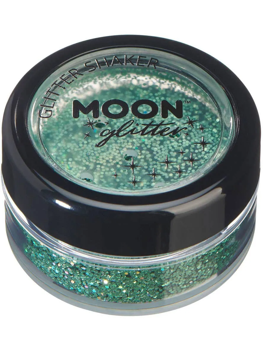 Moon Glitter Holographic Green Loose Glitter Shaker