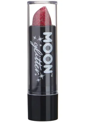 Moon Glitter Holographic Red Glitter Lipstick
