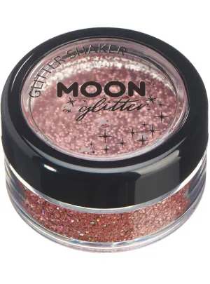 Moon Glitter Holographic Rose Gold Loose Glitter Shaker