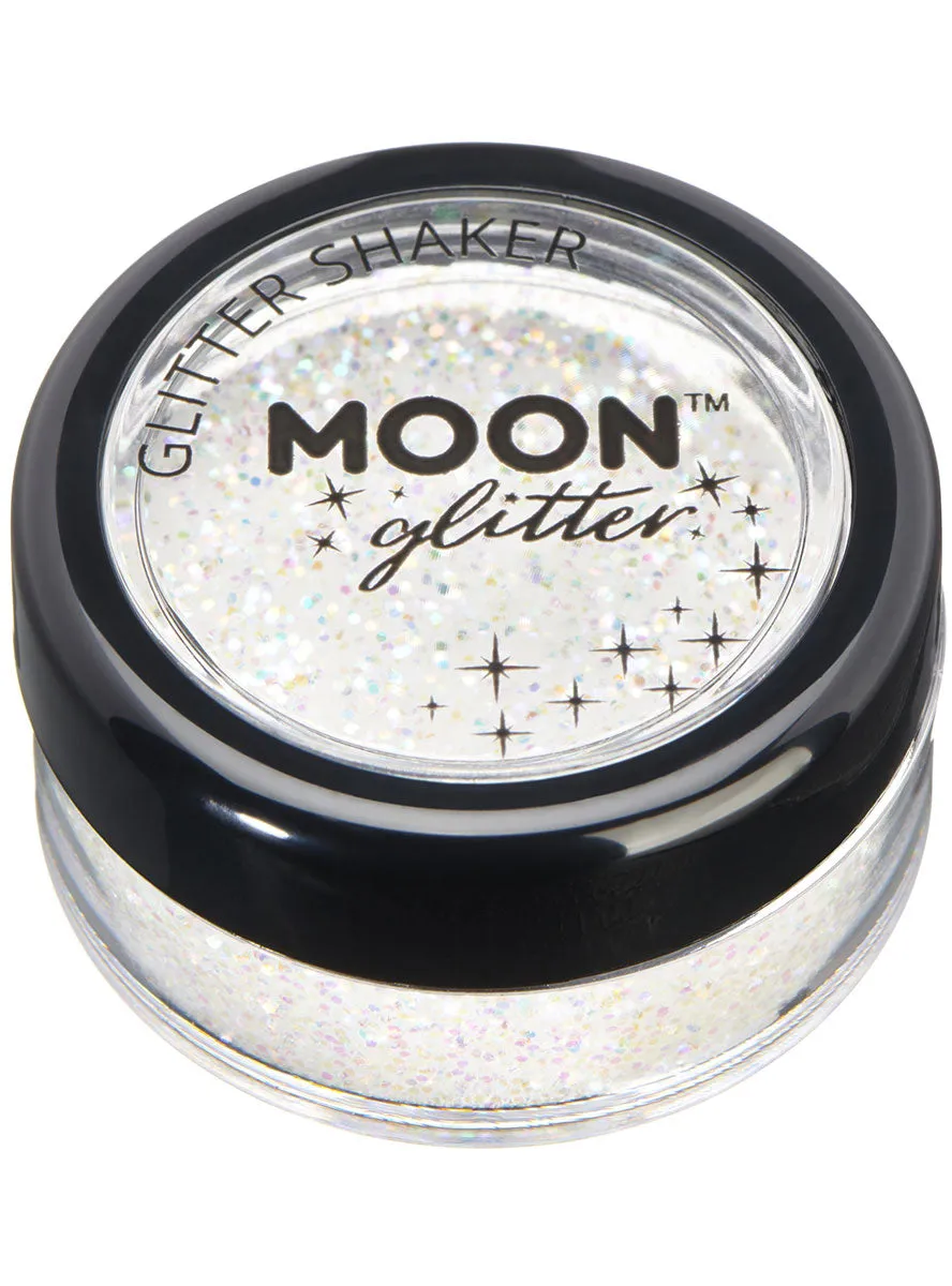 Moon Glitter Iridescent White Loose Glitter Shaker