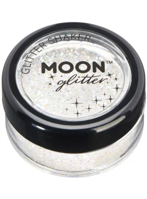 Moon Glitter Iridescent White Loose Glitter Shaker