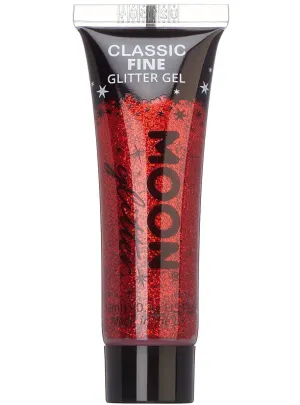 Moon Glitter Red Classic Fine Glitter Gel