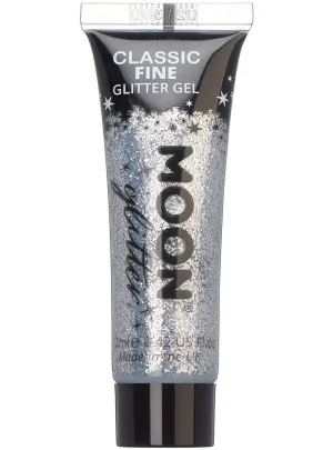 Moon Glitter Silver Classic Fine Glitter Gel