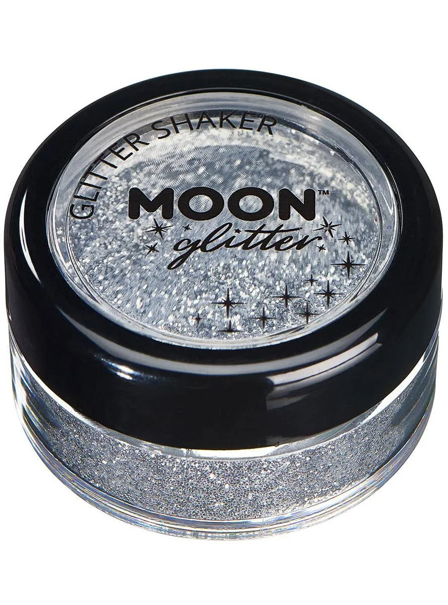 Moon Glitter Silver Loose Glitter Shaker