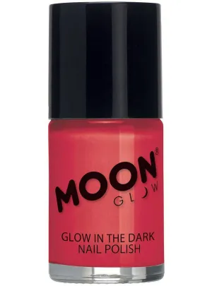 Moon Glow Red Glow in the Dark Nail Polish