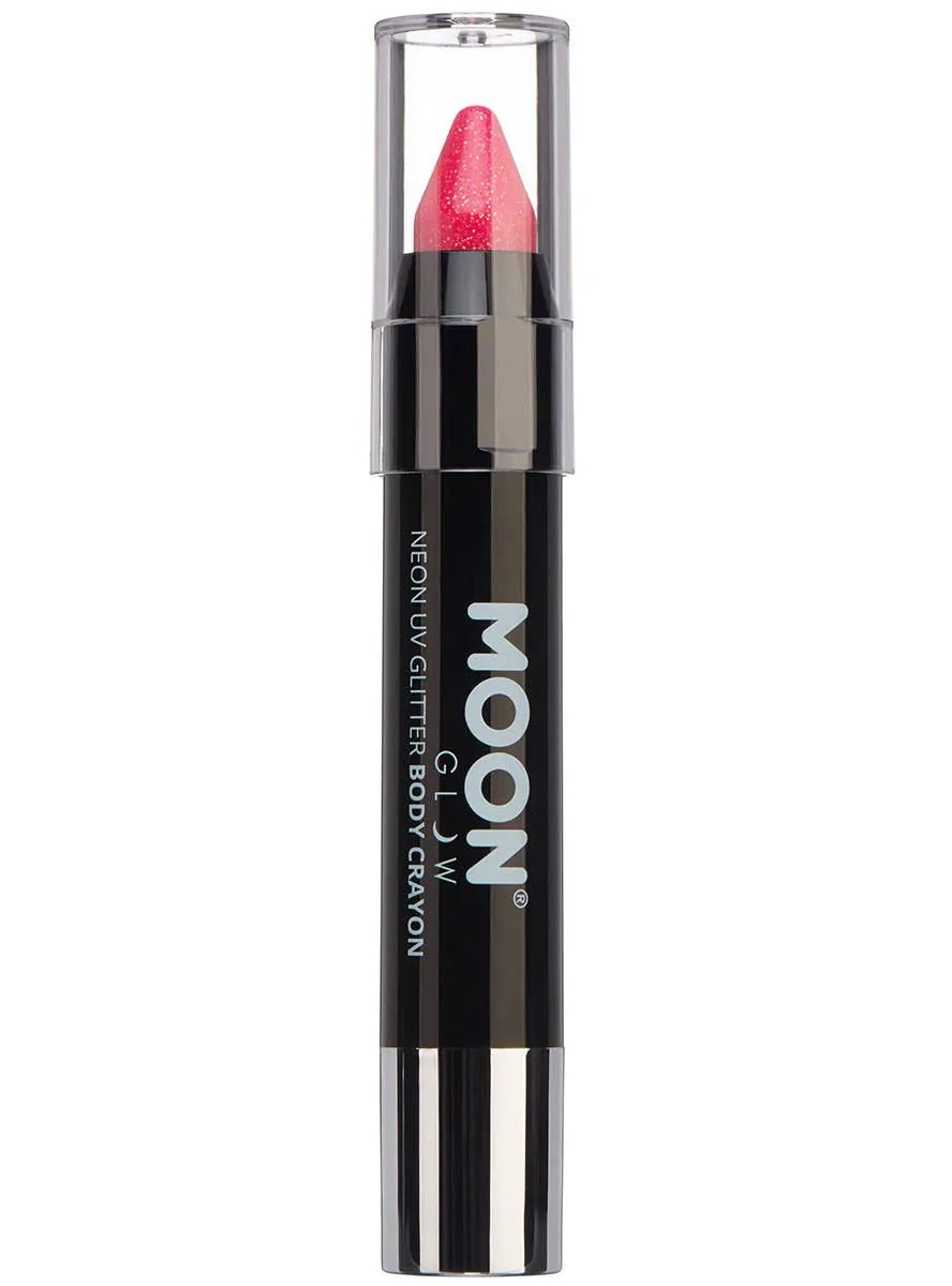 Moon Glow UV Reactive Hot Pink Glitter Makeup Stick