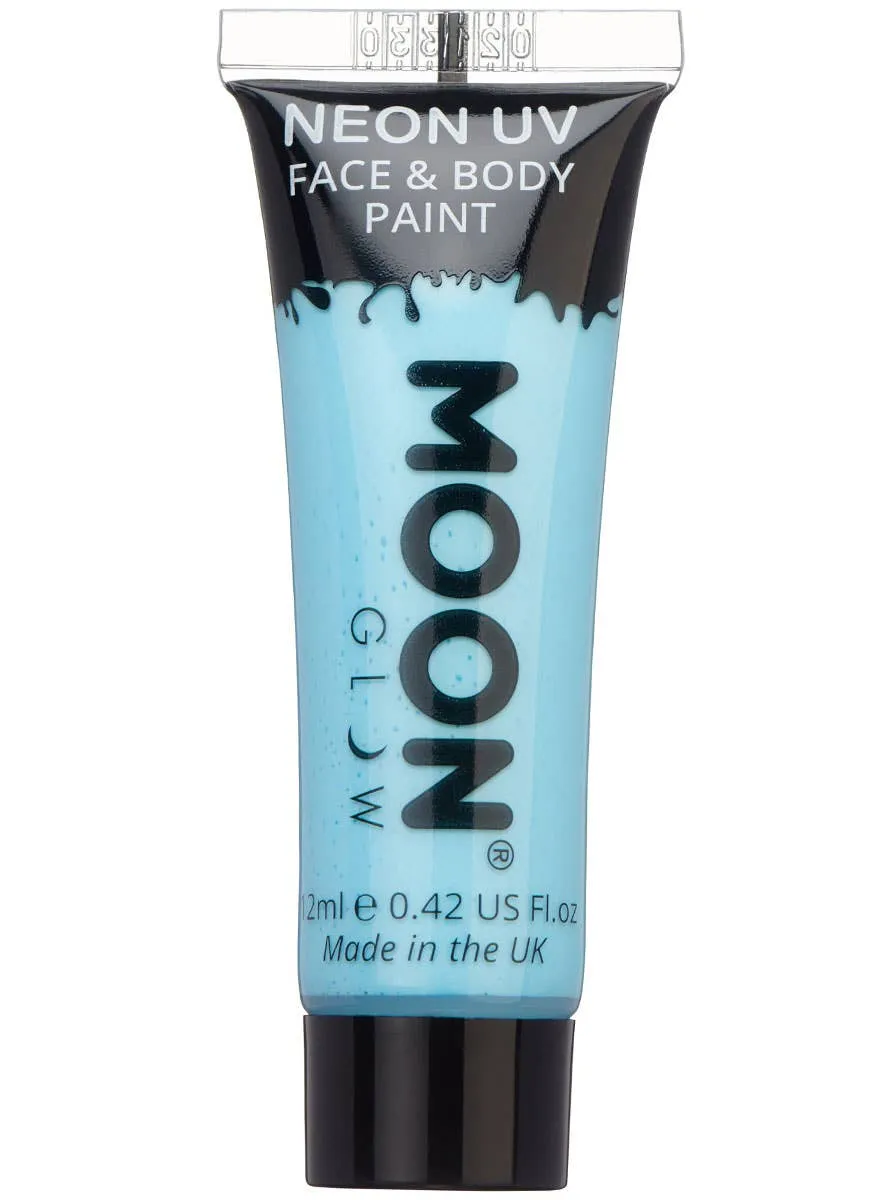 Moon Glow UV Reactive Pastel Blue Cream Face Paint