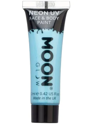 Moon Glow UV Reactive Pastel Blue Cream Face Paint