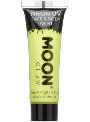 Moon Glow UV Reactive Pastel Yellow Cream Face Paint