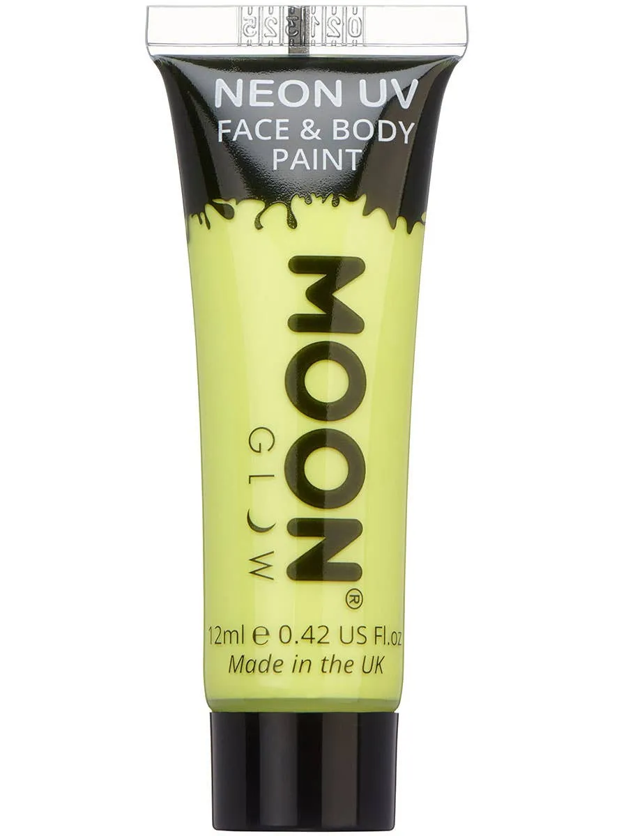 Moon Glow UV Reactive Pastel Yellow Cream Face Paint