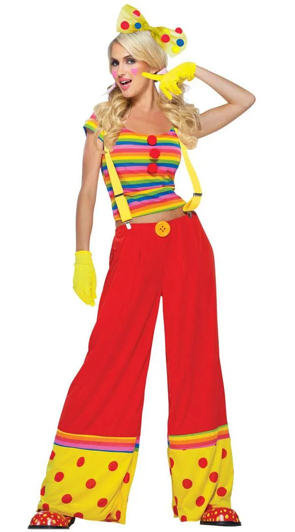 Moppie The Clown Womens Fancy Dress Costume