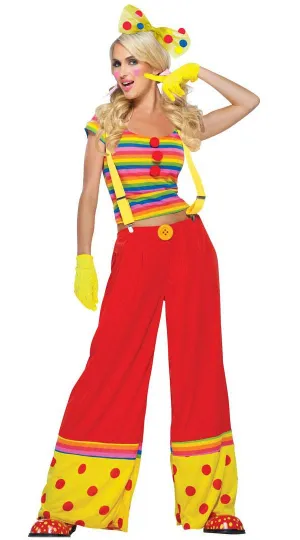 Moppie The Clown Womens Fancy Dress Costume
